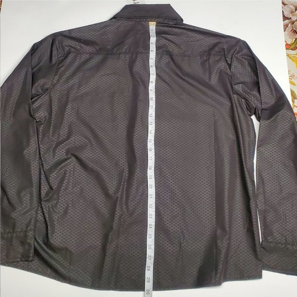 Finjo Black Button Shirt (XL) New With Tags - Picture 3 of 5